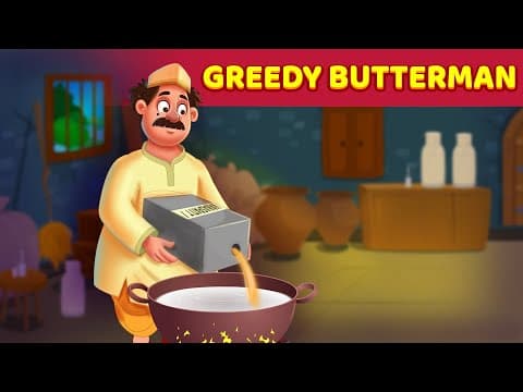 Greedy Butter-Man | English Moral Story | English Fairy Tales For Teens