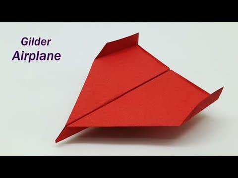 How To Make a Paper Gilder Airplanes That Fly And Far - Origami Paper Plane