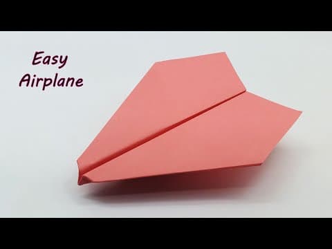 How To Make a Paper Airplane That Fly Faster - Easy Paper Plane