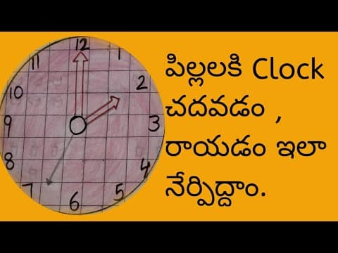 Learn to tell time - telling the time practice for children - what's is the time ?
