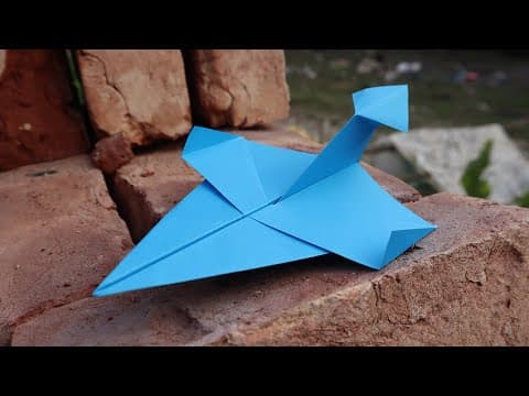 How to Make a Paper Plane Fly Far | Flying Paper Airplane