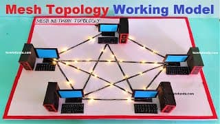 mesh topology computer networking working model for science project exhibition