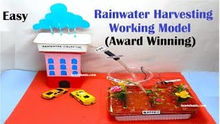 rainwater harvesting working model - first prize award winning in science project