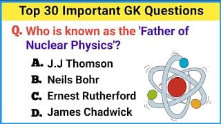 Top 30 Important GK Question and Answer| GK Questions and Answers | GK Quiz15 | GK Question | GK GS