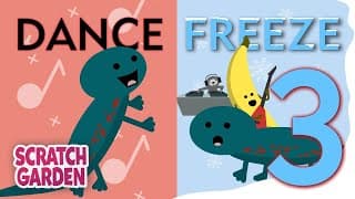 The Dance Freeze Song  | Air Guitar Freeze Dance | Scratch Garden