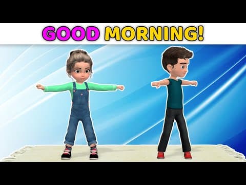 Good morning exercises for kids: standing workout