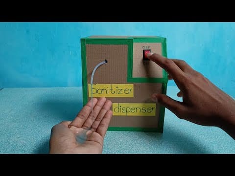 How To Make A Electric Hand Sanitizer Machine At Home || Sanitizer Dispenser With Cardboard