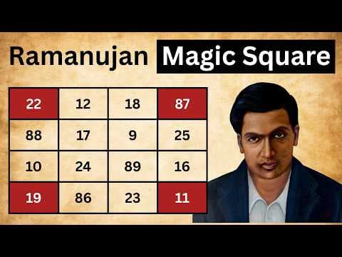 Birthday Mystery using Magic Square | Srinivasa Ramanujan