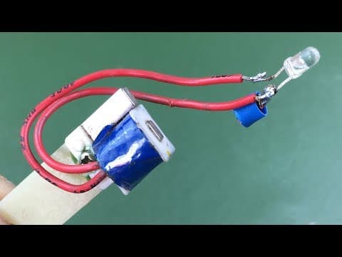 How to make electricity free energy generator with light bulb - Science experiment new idea project