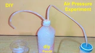 science experiment using baking soda using vinegar using bottle (air pressure)