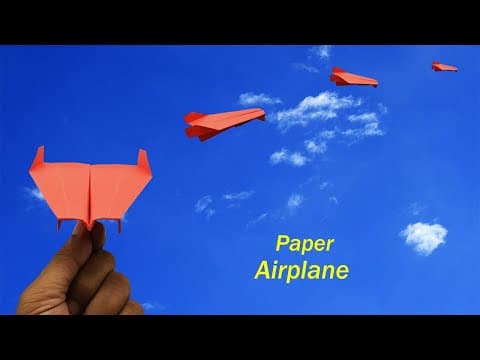 How to Make a Paper Glider Plane That Flies Far and Far ︎ Paper Airplanes