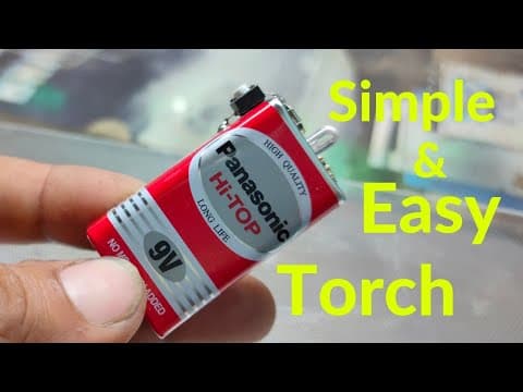 How to make hand torch light