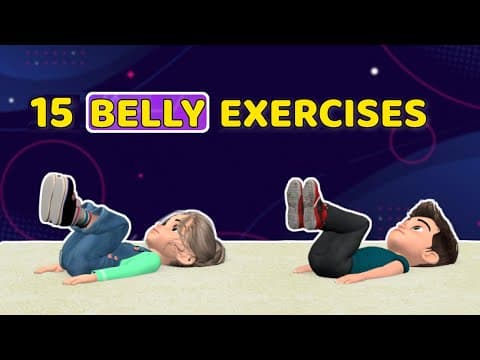 15 SIMPLE EXERCISES TO LOSE BELLY FAT: KIDS WORKOUT