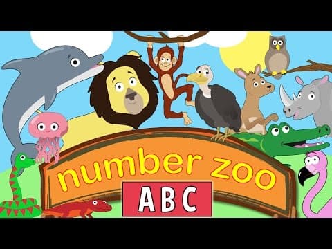 Animal abc with number zoo - learn the alphabet with animals
