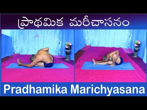 Pradhamika Marichyasana by Kuppi Reddy | Benefits of Pradhamika Marichyasana | Yoga Asanas in Telugu
