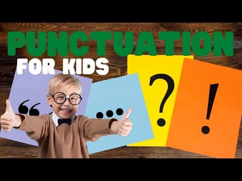 Punctuation for kids - learn all about the different punctuation marks and what they do