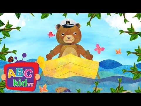 Row Row Row Your Boat 🚤 | Sing Along with Friends | Nursery Rhyme Time | ABC Kid TV