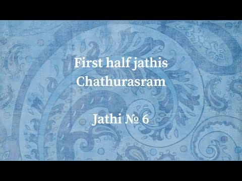 Kuchipudi dance lessons jati 6 chaturasram