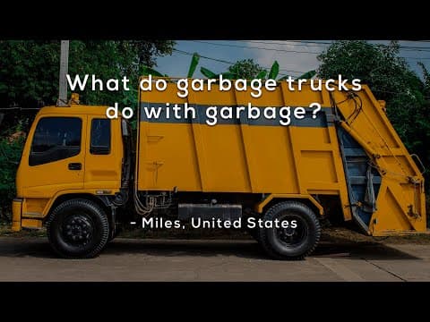 What do garbage trucks do with garbage
