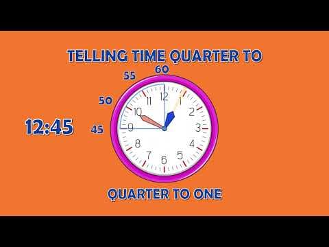 Telling Time quarter to