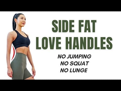 Lose Side Fat & Love Handles🔥 10 Min Standing Workout - No Squat, No Lunge, No Jumping