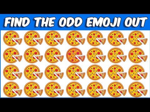 HOW GOOD ARE YOUR EYES #05 | Find The Odd Emoji Out | Emoji Puzzle Quiz