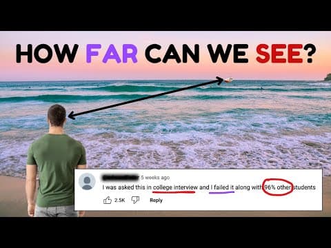 I Got This Asked as a College Interview Question, and I FAILED to Answer