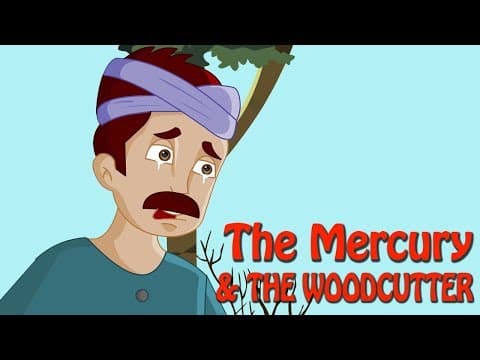 Short Stories For Kids | The Mercury And The Woodcutter | Stories For Children With Moral Values
