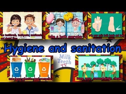 Basic Personal Hygiene and Sanitation Rules with Pictures | Importance of Hygiene and Grooming