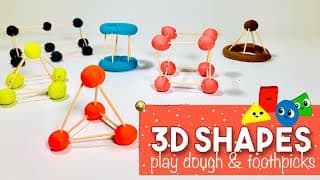 SHAPES with PLAY DOUGH and TOOTHPICKS l Fine & Visual Motor Sensory Skills l OT Teletherapy