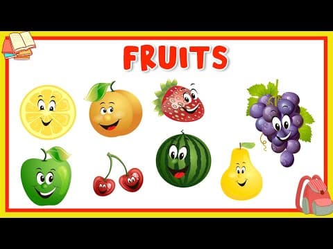 Learn About Fruits - Preschool Learning For Kids - Educational Video For Children