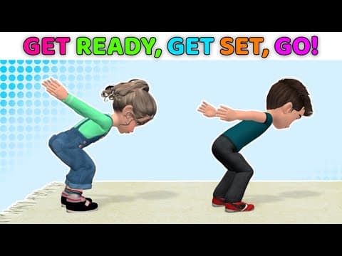 Get moving exercises for kids - get ready, get set, go!