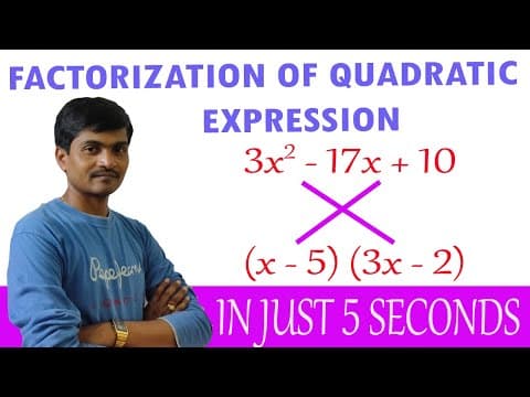 How to Factorise a Quadratic Expression in Telugu | Trick - 10 | Factorisation Trick | Vedic Maths