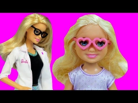 EYE Doctor ! CHELSEA needs glasses! BARBIE is the Doctor