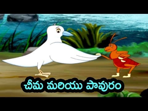 The ant and the dove telugu story - చీమ మరియు పావురం - stories for kids