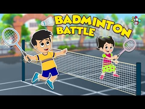 Badminton Match | गट्टू चिंकी ने खेला Badminton | Hindi Stories | हिंदी कार्टून | Puntoon Kids Hindi