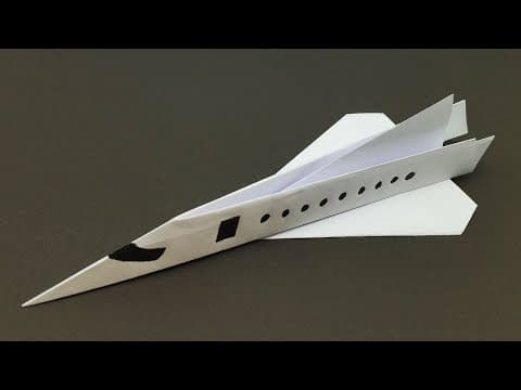 How To Make a Paper Plane With Good Design And also Flies - Amazing Concord Paper Plane Making