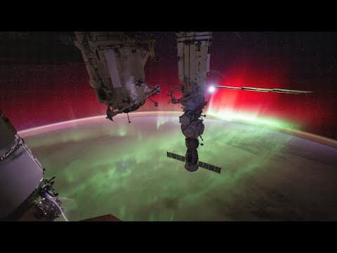 Astronaut captures never-before-seen aurora intensity from ISS