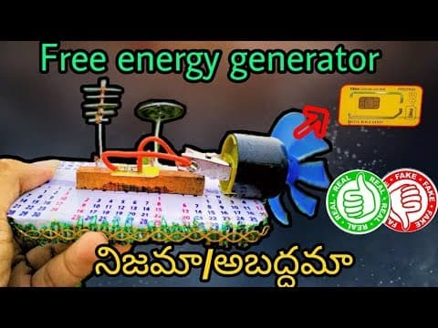 How to make free energy generator by using simcard
