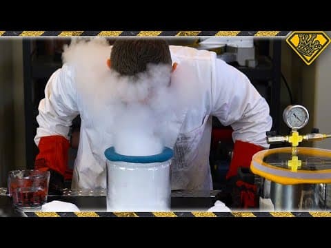 Dry Ice In A Vacuum Chamber