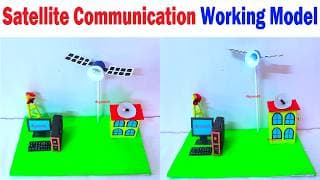 Satellite Communication model for school project - simple and easy - science project