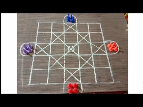 Ashta Chamma game || Indian game || Village game || Indian old game || Indian board game