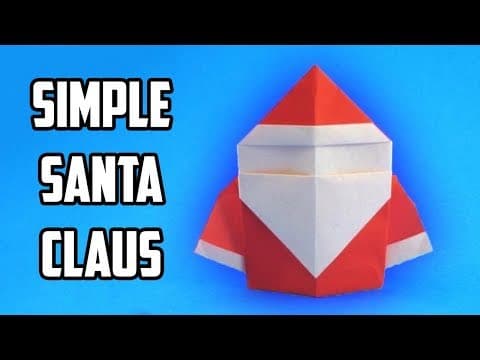 Origami santa claus.