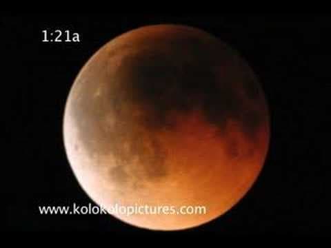 Lunar Eclipse - August 28, 2007 Hawaii - YouTube