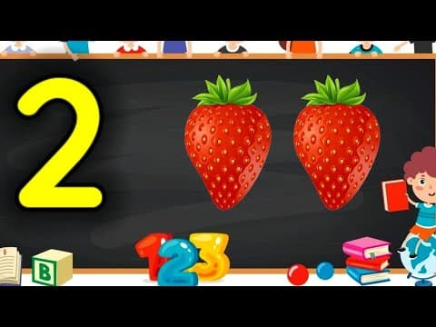 Learn Numbers | fruit names | Numbers for kids | learn fruits | Counting for kids