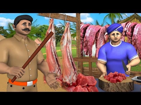 Greedy Mutton Seller Story | అత్యాశ మటన్ వ్యాపారి నీతి కధ | Funny Village Comedy Videos | JOJO TV