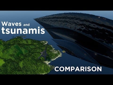 Waves and tsunamis comparison