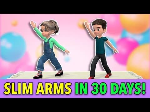 Slim Arms in 30 Days! Kids Workout At Home