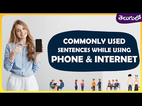 Commonly used sentences while using phone & internet - english vocabulary in telugu - తెలుగులో