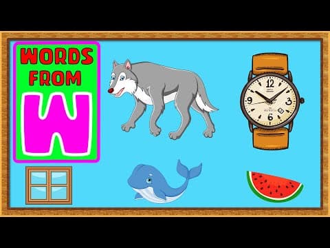 5 words from w - words from w - words from alphabets